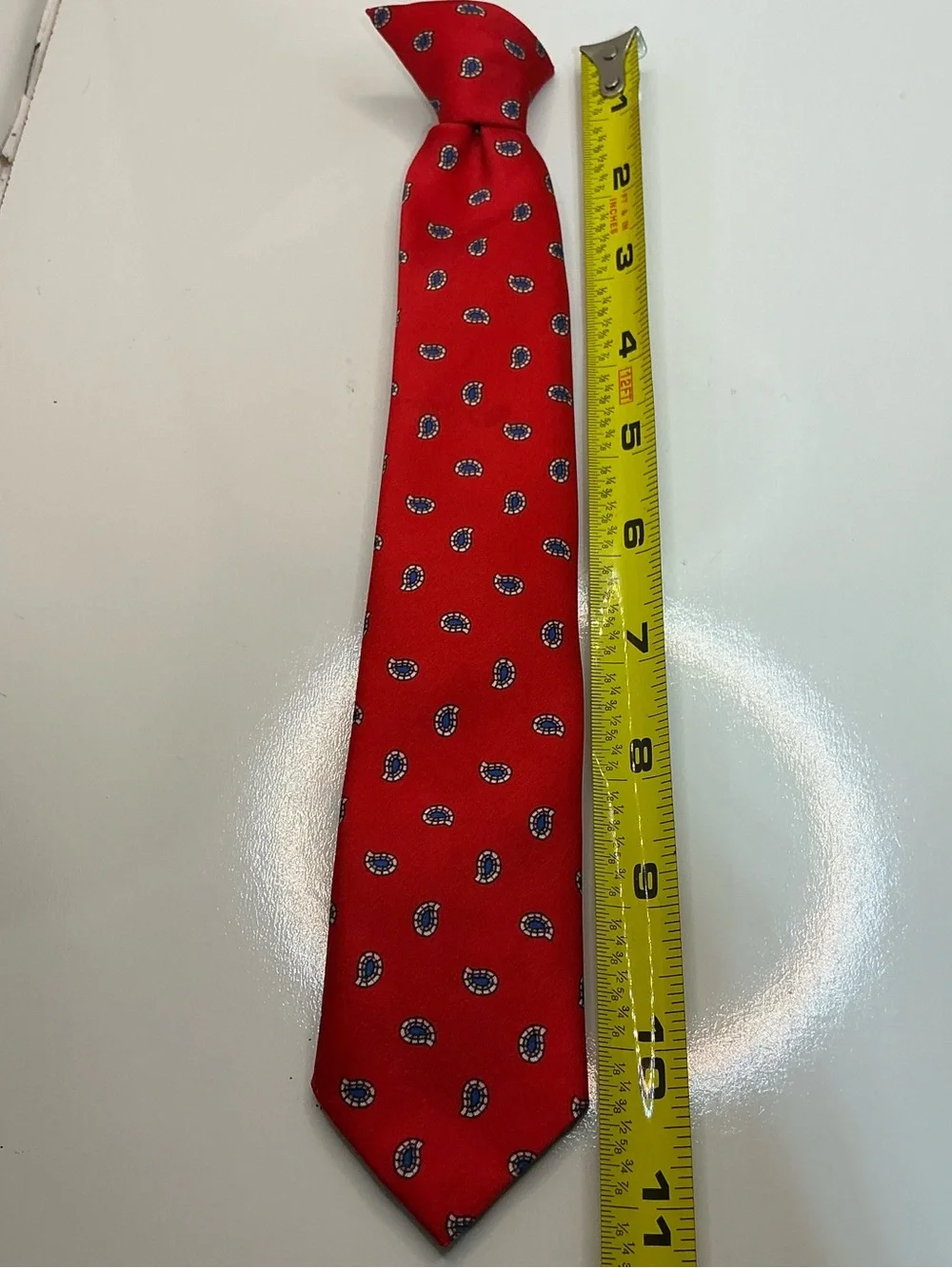 Royal Knight Boys Youth Red Paisley Print Necktie Dress Tie